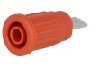 Soclu Banană 4mm 32A Roșu Nichelat