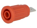 Soclu Banană 4mm 32A Roșu Nichelat