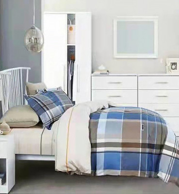 Lenjerie de pat pentru o persoana cu 2 huse de perna patrata, Arlenis, bumbac mercerizat, multicolor foto
