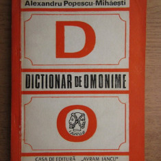 Alexandru Popescu Mihaesti - Dictionar de omonime