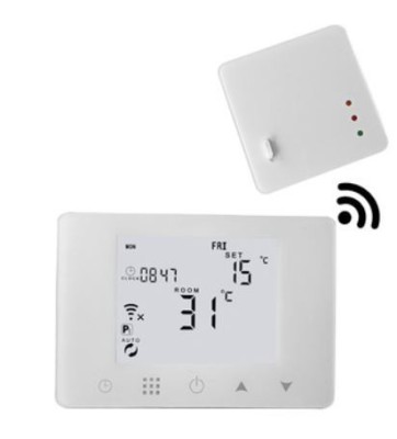 Termostat wireless HY09 pentru centrale termice gaz controlat prin WIFI si Internet compatibil Alexa si Google Home foto