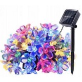 RGB соларна инсталация Cherry Blossom с 30 светодиода, многоцветни