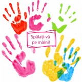 Sticker Spalati-va pe Maini - 50x50 cm