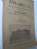 Anuarul V al Liceului de stat din Lugoj Coriolan Brediceanu 1925/28 - V. Lohan