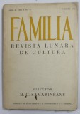 FAMILIA , REVISTA LUNARA DE CULTURA , SERIA III , ANUL VII , NR. 7-8 , NOIEMBRIE , 1935