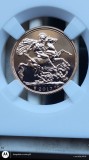 Marea Britanie - 2017 ELISABETA II SOVEREIGN - AUR, .916, 8g - UNC