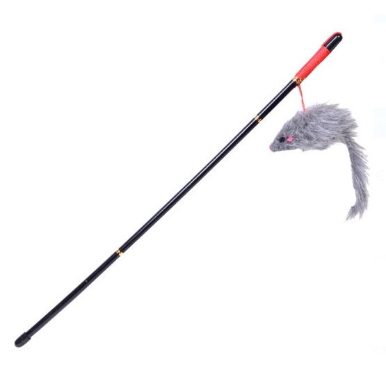 Bat de jucarie pentru pisici, Pure Sunny&trade;, cu soarece, 47 cm