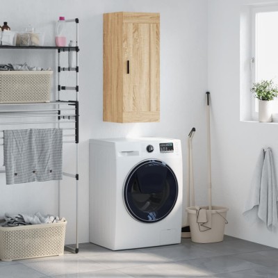 vidaXL Dulap de perete, stejar sonoma, 34,5x34x90 cm, lemn prelucrat 830519 foto