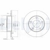 DELPHI BG3381 Disc frana