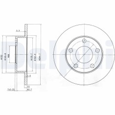 DELPHI BG3381 Disc frana