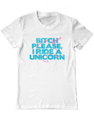 Tricou Barbati I ride a unicorn foto