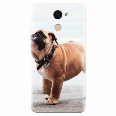 Husa silicon pentru Huawei Enjoy 7 Plus, Little Dog Puppy Animal foto