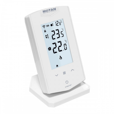 Termostat ambiental wireless, programabil, conectare internet Wi-Fi, Motan Smart HT500/SET foto