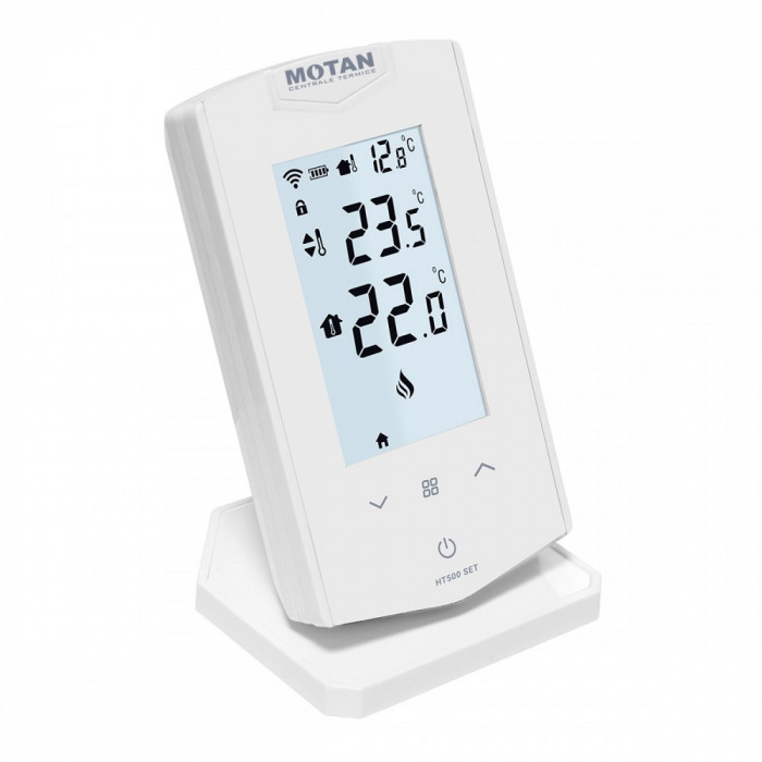 Termostat ambiental wireless, programabil, conectare internet Wi-Fi, Motan Smart HT500/SET