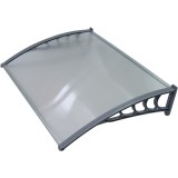Copertina policarbonat, transparent, brate sustinere gri, 120x90 cm