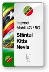 eSIM Internet Sf&amp;acirc;ntul Kitts și Nevis, valabil 15 zile, trafic Nelimitat, Premium foto
