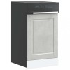 Panou frontal masina spalat vase, 45x1.5x67 cm, lemn prelucrat, gri beton, protectie