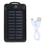 Cumpara ieftin Power Bank Solar 16800 mAh, Busola, LED, Incarcare USB, Negru, ABS, Universal