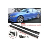 Cumpara ieftin Prelungiri Praguri Laterale Auto Tuning Negru Lucios 220cm, Set 6 Bucati, Universal