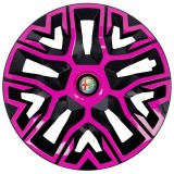 Cumpara ieftin Set 4 Capace Roti 15 inchi, Best Roz-Negru, Compatibile Cu Alfa Romeo