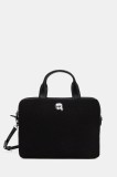 Karl Lagerfeld geantă laptop culoarea negru, A1M32021