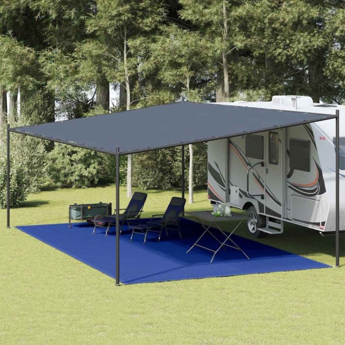 vidaXL Covor pentru cort, albastru, 400x700 cm, HDPE 310734