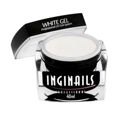 White Gel 40ml - gel alb de construc&amp;Aring;&amp;pound;ie Inginails Professional foto