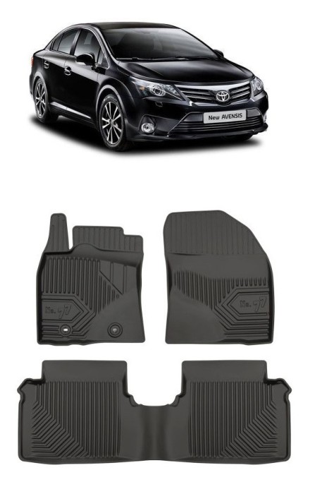 Set Covorase Auto din cauciuc Tavita Premium 3D TOYOTA AVENSIS III (2009-2018)