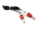 Set 2 Bec LED 12V, M5x25mm, M5, 24SMD,lumina rosie,semnalizare,pozitie, (fara EC... Cod Produs: MX_NEW ROY24658