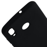 Husa Silicon Huawei P20 Lite, GloMax Perfect Fit, Negru, Protectie Soc, Praf, Zgarieturi