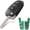 Cheie Auto Programabila Techstar cu 3 butoane pentru Audi Q7 B7 Q3 A3 TT A2 A8 A6 A6L A4 S5 C5 C6 B6 A4L A5 Q5 S RS Cabrio, Avant, Quattro, 433MHz, ID