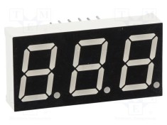 Afișaj LED 7 segmente 14,2mm 0,56 verde 160mcd OPTO Plus