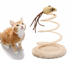 Jucarie interactiva pentru pisici, model Mouse, 15 x 23cm foto