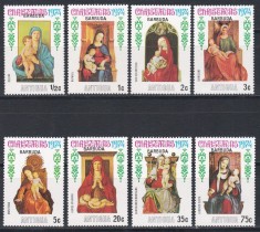 Barbuda 1974 - Crăciun - Timbre din Antigua supratipar &bdquo;BARBUDA&rdquo;, 2 Serii, MNH