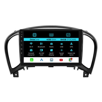 Navigatie Dedicata Nissan Juke (2010-2017), 9Inch, 4Gb Ram, 64Gb Stocare, Carplay foto
