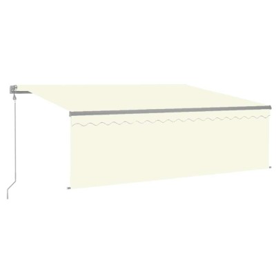 Copertina retractabila automat, cu stor, crem, 4x3 m foto