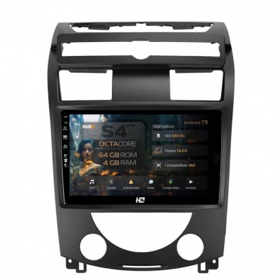 Navigatie SsangYong Rexton (2006-2012) 4GB RAM Android 13 Octacore Slot Sim 4G DSP GPS Wi-FI Carplay Android Auto USB Bluetooth Waze Touchscreen 10.1 foto