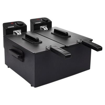 Friteuza cu 2 compartimente, 6 L, 2 x 1800W, Negru - Princess foto