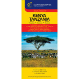 Hartă rutieră Kenya, Tanzania - Paperback - *** - Cartographia Studium, 2024