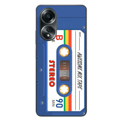 Husa compatibila cu Oppo A58 4G Silicon Gel Tpu Model Caseta Vintage Mix Tape foto