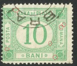 Cumpara ieftin EROARE TAXA DE PLATA 10 BANI - 1899 - Fil. PR INTORS POZITIA 2