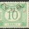 EROARE TAXA DE PLATA 10 BANI - 1899 - Fil. PR INTORS POZITIA 2