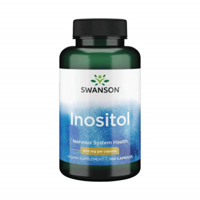 Inositol (Vitamina B8) 650 miligrame 100 capsule Swanson foto
