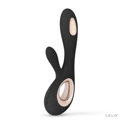 Vibrator Rabbit Soraya Wave, Negru, 21.5 cm foto
