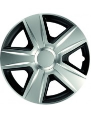 Set capace roti 16&quot; Silver &amp; Black Esprit, Mega Drive (4 bucati)