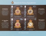 BC227, Gibraltar 2012, 2013 si 2014, lot 3 blocuri Fortele Britanice Aeriene, RAF ( 3 POZE)