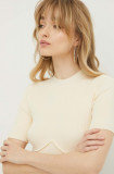 HUGO pulover femei, culoarea bej, light 50507944