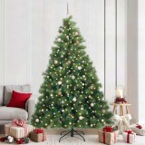 Cumpara ieftin Brad de Crăciun artificial cu 300 LED Verde 240 cm PE și PVC