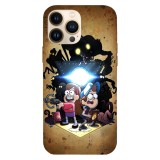 Husa compatibila cu Apple iPhone 15 Pro Max, Viceversa, model Gravity falls art , Silicon, TPU, Transparent, Carcasa