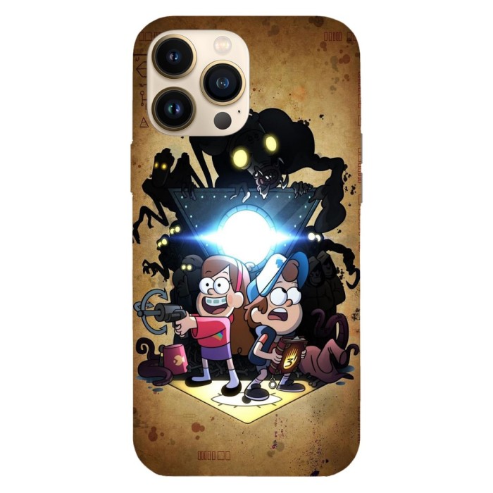 Husa compatibila cu Apple iPhone 13, Viceversa, model Gravity falls art , Silicon, TPU